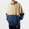Kontrast Kapüşonlu Sweatshirt “Tan Blue”