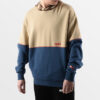 Kontrast Kapüşonlu Sweatshirt “Tan Blue”