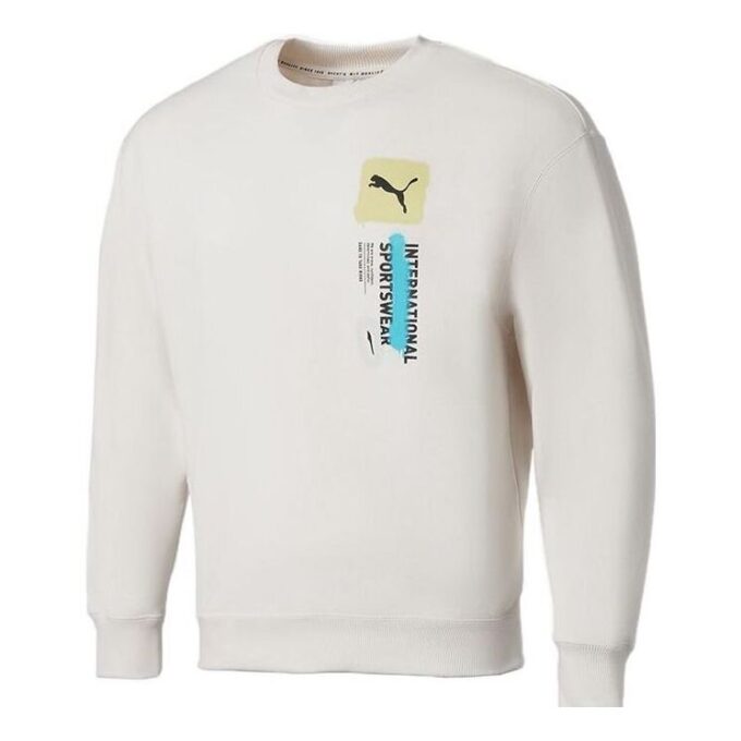 Logo International Sportswear Sweatshirt “Beyaz”
