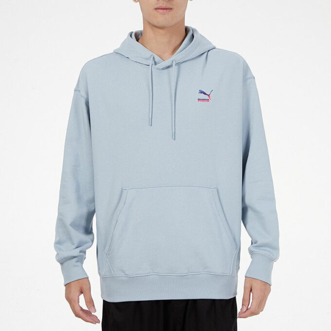 Logo Kapüşonlu Sweatshirt “Açık Mavi”