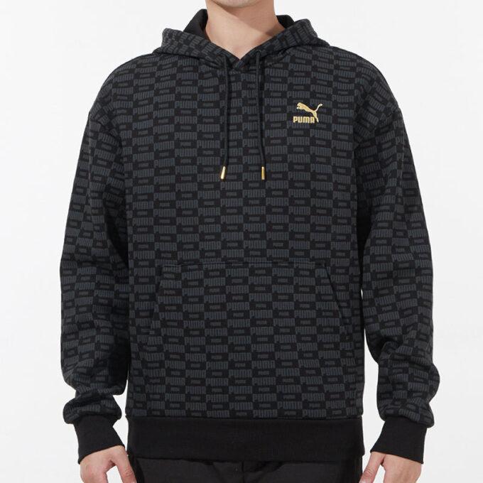 Luxe Aop Tam Baskılı Logo Örgü Siyah