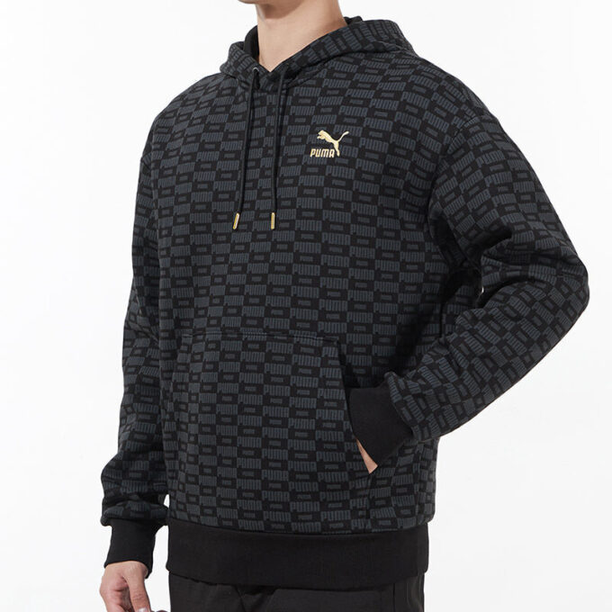 Luxe Aop Tam Baskılı Logo Örgü Siyah