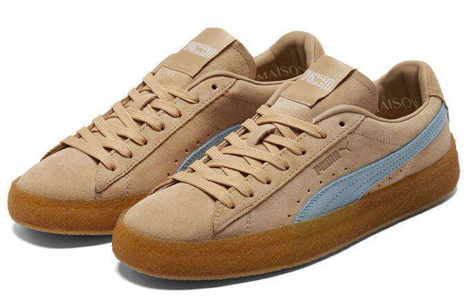 Maison Kitsune x Suede Crepe “Traverten Şambra Mavisi”