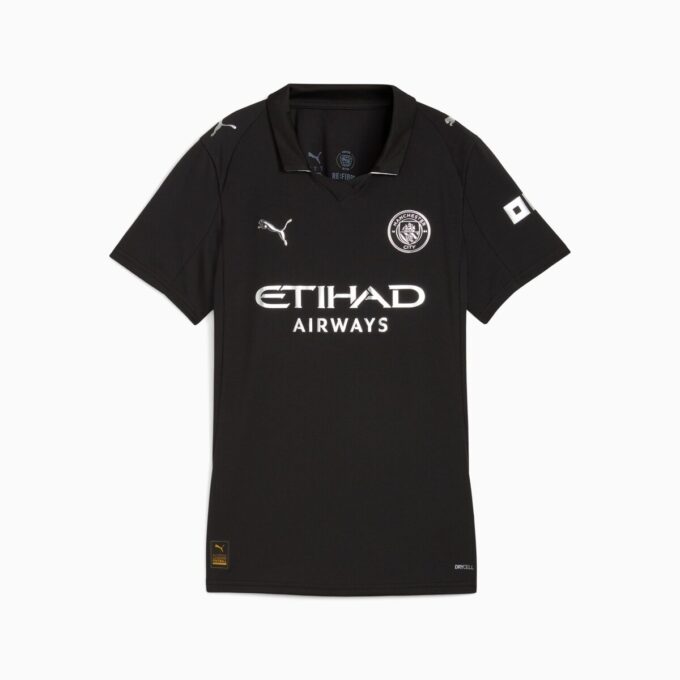 Manchester City 25/26 Deplasman Replika Kadın Futbol Forması Manchester City 25/26 Deplasman Replika Kadın Futbol Forması