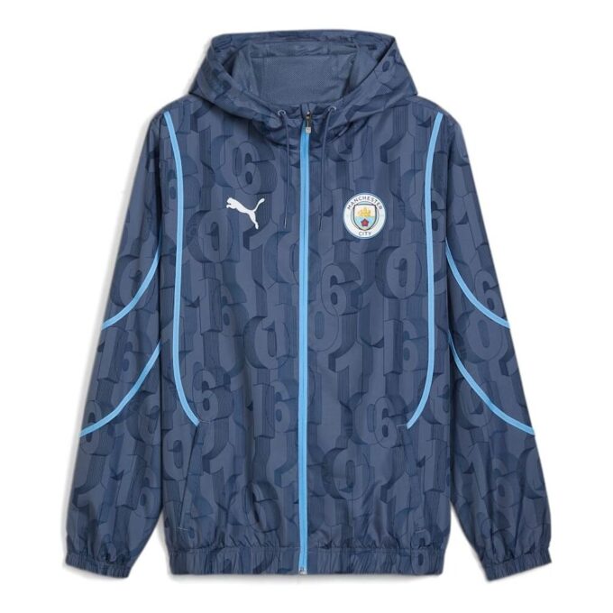 Manchester City Maç Öncesi Dokuma Ceket “Mürekkep Mavisi”