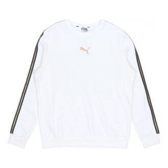Metalik Geceler Mürettebat Sweatshirt “Beyaz Siyah Altın”