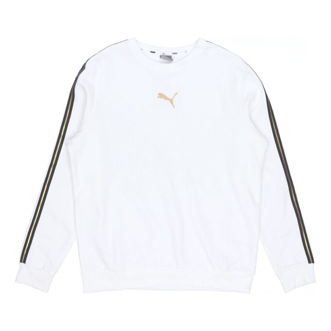 Metalik Geceler Mürettebat Sweatshirt “Beyaz Siyah Altın”