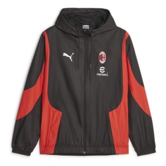 Milan Ac Maç Öncesi Dokuma Ceket “Siyah Kırmızı”