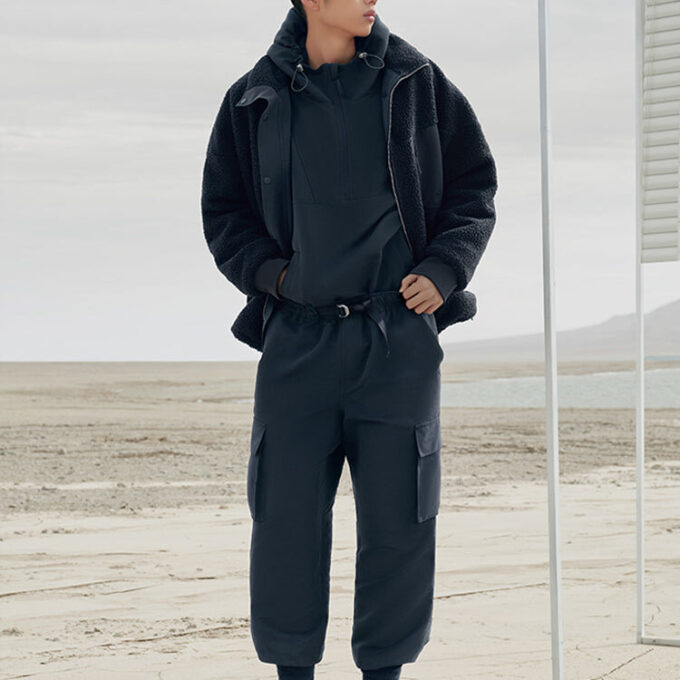 MMQ 1/2 Fermuarlı Kapüşonlu Sweatshirt “Lacivert”