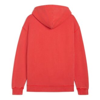 MMQ Fermuarlı Kapüşonlu Sweatshirt “Ateşli Kırmızı”