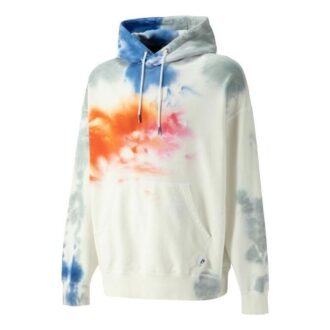 MMQ Tie Dye Kapüşonlu Sweatshirt “Beyaz”