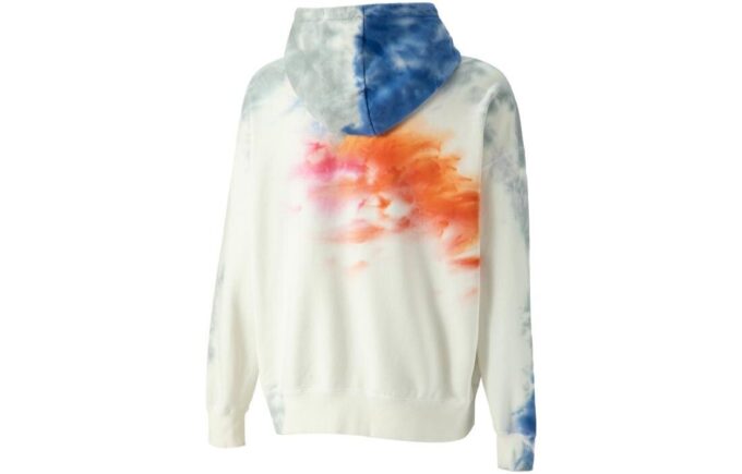 MMQ Tie Dye Kapüşonlu Sweatshirt “Beyaz”