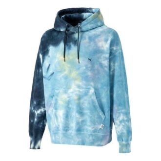MMQ Tie Dye Kapüşonlu Sweatshirt “Mavi”