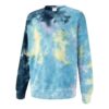 MMQ Tie Dye Yuvarlak Yaka Sweatshirt “Mavi”