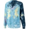 MMQ Tie Dye Yuvarlak Yaka Sweatshirt “Mavi”