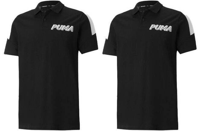 Modern Spor Logolu Polo Tişört “Siyah”