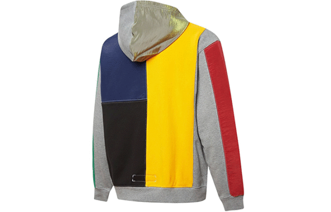 İmzalı Kapüşonlu Sweatshirt “Gri Sarı Yeşil Kırmızı”