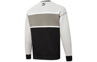 Normal Kesim Retro Sweatshirt “Siyah Beyaz Gri”