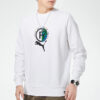 Oyun Grafikli Yuvarlak Yaka Sweatshirt “Beyaz Siyah Yeşil”