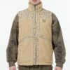 Paisley Dokuma Sherpa Yelek “Tan”