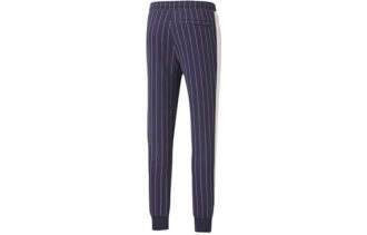 Pinstripe Casual Polar Astarlı Uzun Pantolon Mavi