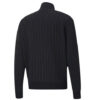 Pinstripe Track Top Çizgili Polar Astarlı Dik Yaka Fermuarlı Ceket Siyah