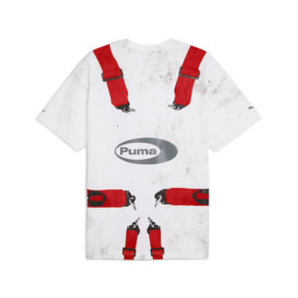 PUMA x A$AP ROCKY Emniyet Kemeri Tişörtü “Beyaz Kırmızı”
