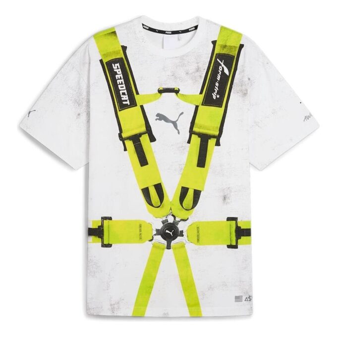 PUMA x A$AP ROCKY Emniyet Kemeri Tişörtü “Beyaz Limon”