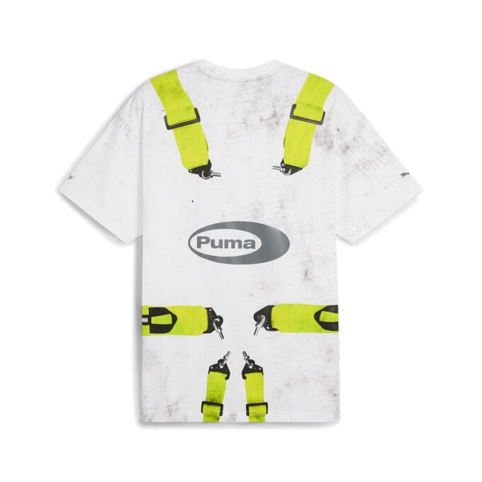 PUMA x A$AP ROCKY Emniyet Kemeri Tişörtü “Beyaz Limon”