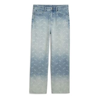 PUMA x A$AP ROCKY Lazer Monogram Denim Pantolon “Soluk Denim AOP”