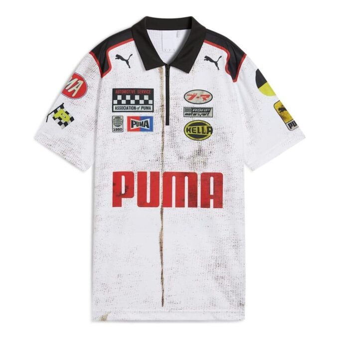 PUMA x A$AP ROCKY Takım Fermuarlı Polo Tişört “Beyaz”