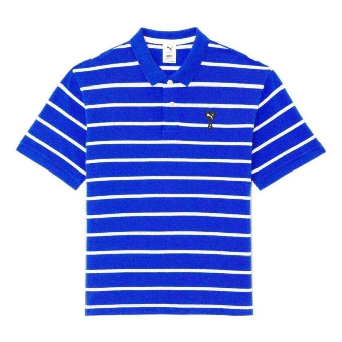 PUMA x AMI Kısa Kollu Polo Tişört “Mavi”