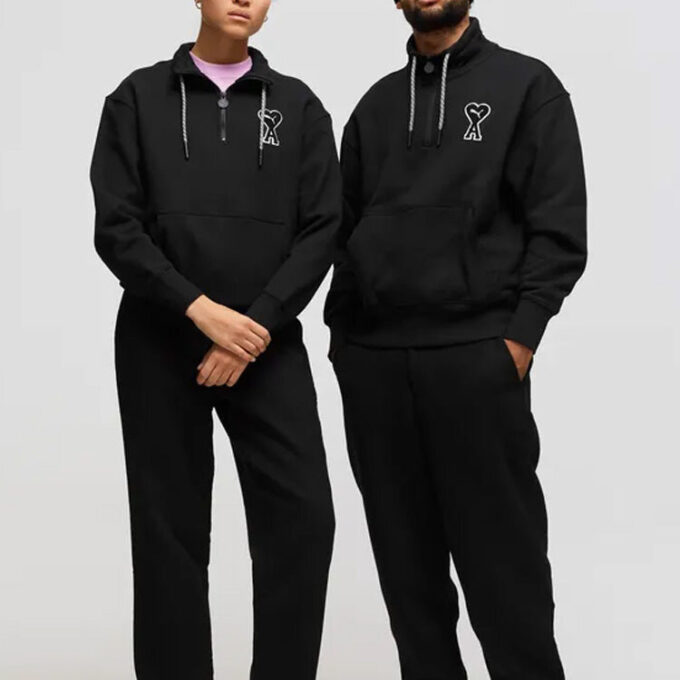 PUMA x Ami Yarım Fermuarlı Sweatshirt “Siyah”