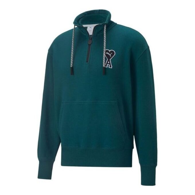 PUMA x Ami Yarım Fermuarlı Sweatshirt “Yeşil”