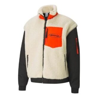 PUMA x Attempt Sherpa Polar Ceket “Bej Siyah Turuncu”
