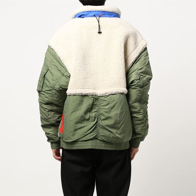 PUMA x Attempt Sherpa Polar Ceket “Bej Yeşil Mavi”