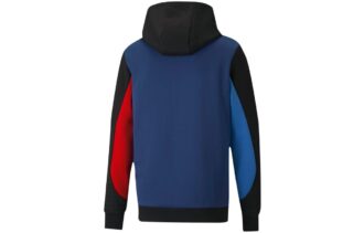 PUMA x BMW M Motorsport Regular Fit Tam Fermuarlı Erkek Regular Fit Kapüşonlu Üst “Siyah Kırmızı Mavi”