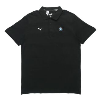 PUMA x BMW Motorsport Çizgili Polo Tişört “Siyah Beyaz”