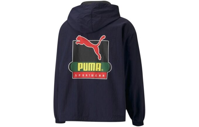 PUMA x Butter Goods Hafif Pop Over Üst Yarı Fermuarlı Kapüşonlu “Lacivert”