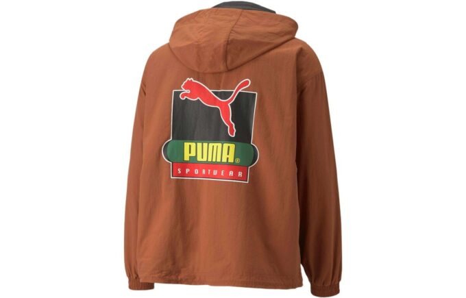 PUMA x Butter Goods Hafif Pop Over Üst Yarım Fermuarlı Kapüşonlu “Kahverengi”