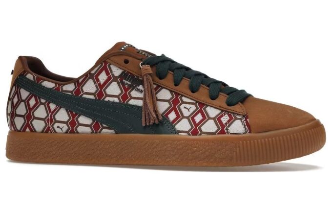 PUMA x Dapper Dan Clyde Vintage “Maç Öncesi Podyum – Kahverengi”