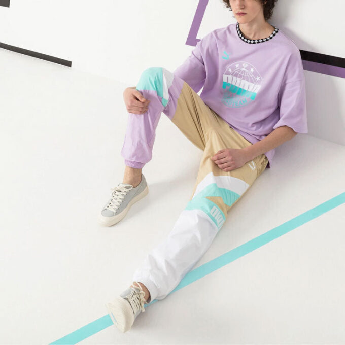 PUMA x Diamond Oversize Tişört “Mor”