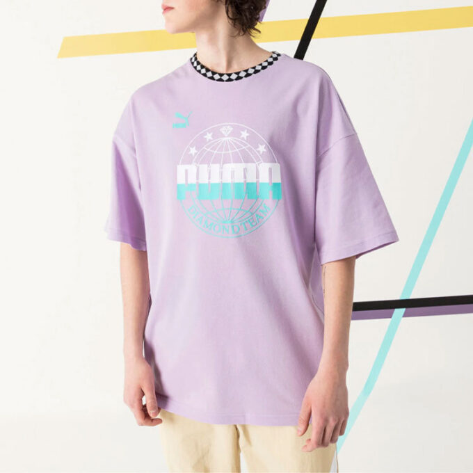 PUMA x Diamond Oversize Tişört “Mor”