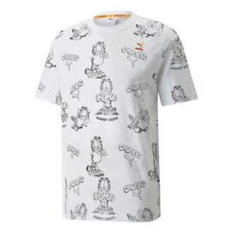 PUMA x GARFIELD Baskılı Tişört “Beyaz”