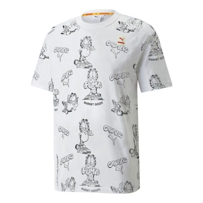 PUMA x GARFIELD Baskılı Tişört “Beyaz”