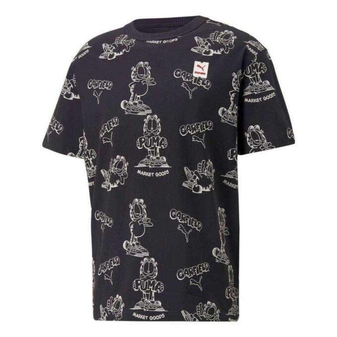 PUMA x GARFIELD Baskılı Tişört “Siyah”