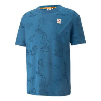 PUMA x GARFIELD Baskılı Tişört “Vallarta Blue”