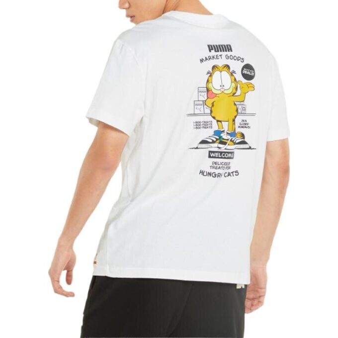 PUMA x Garfield Grafik Tişört “Beyaz”