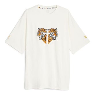PUMA x GEN.G Logolu Tişört “Beyaz”