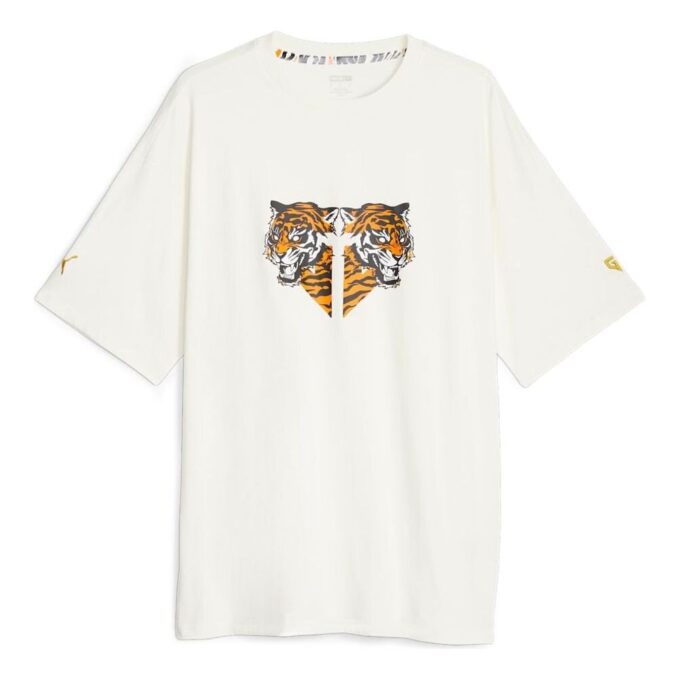 PUMA x GEN.G Logolu Tişört “Beyaz”